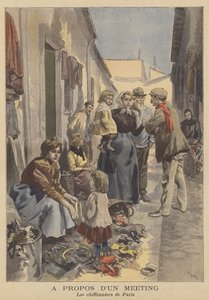 De voddenrapers van Parijs door French School